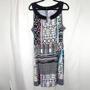 Studio Works Sleeveless Tunic Shift Dress, 2X